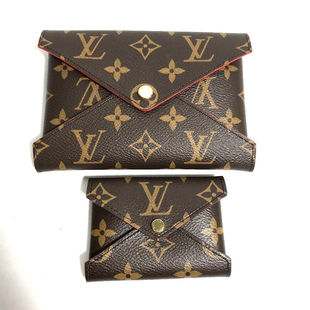 LOUIS VUITTON Clutch bag M62034 Monogram canvas Brown Monogram 3-piece set Pochette Kirigami Women Secondhand Authentic