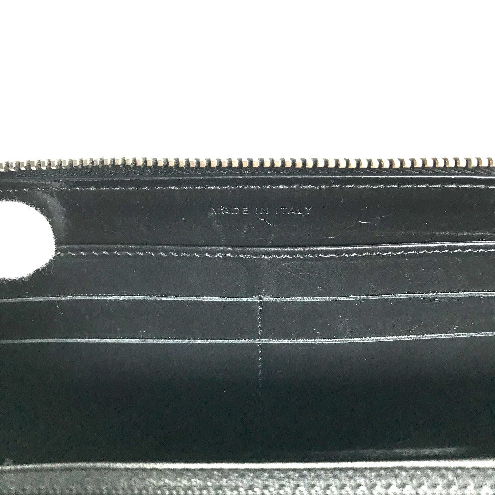 CHANEL Long Wallet Purse A82184 leather black Zip Around VOTEZ COCO Logo embossing Women Used Authentic