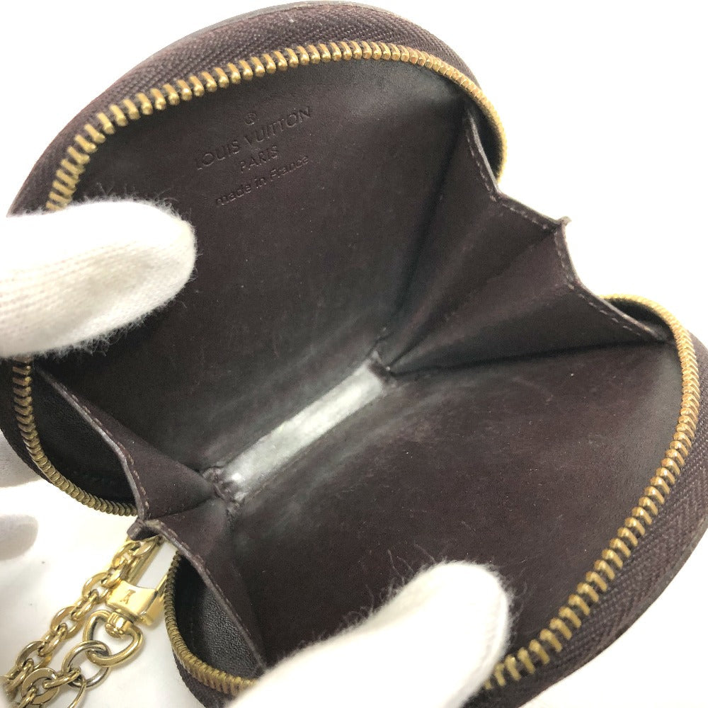 LOUIS VUITTON Coin case M91386 Monogram Vernis purple Monogram Vernis portomone ecruil Women Used Authentic
