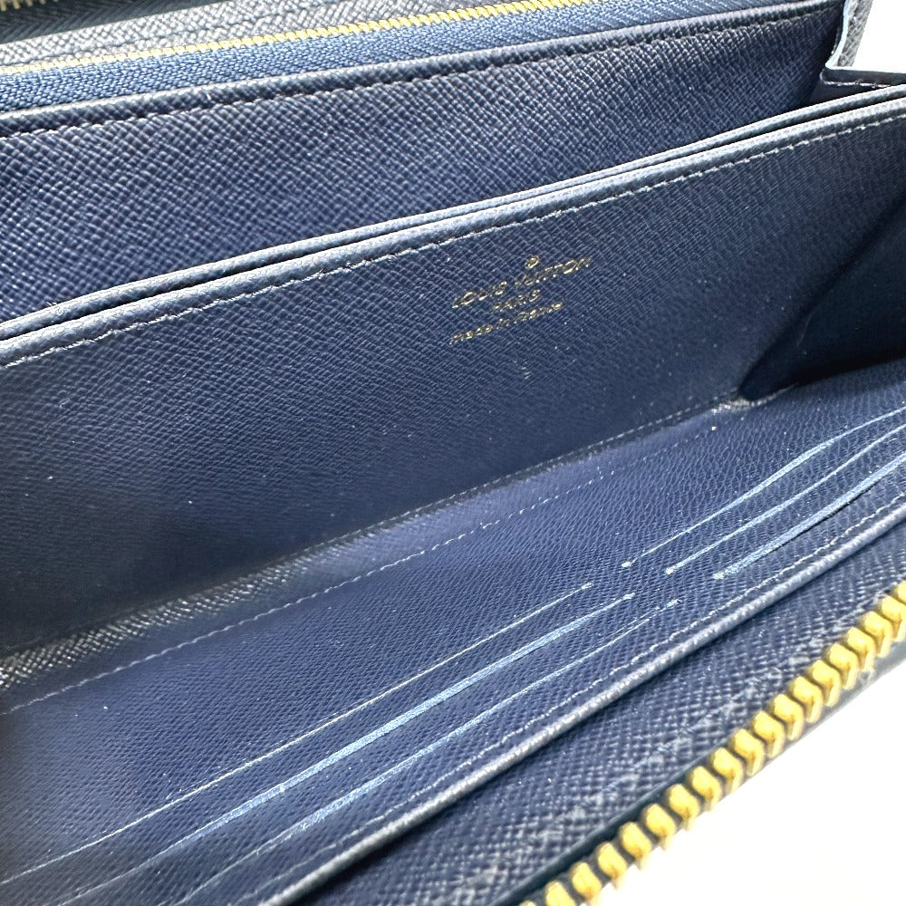 LOUIS VUITTON Long Wallet Purse M82468 Fabric / Monogram Jacquard Navy Monogram jacquard Zippy wallet Women Used Authentic