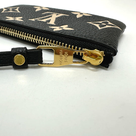 LOUIS VUITTON Coin case M80885 Monogram Ann Platt Leather black Monogram Ann Platt Pochette Cre Women Used Authentic