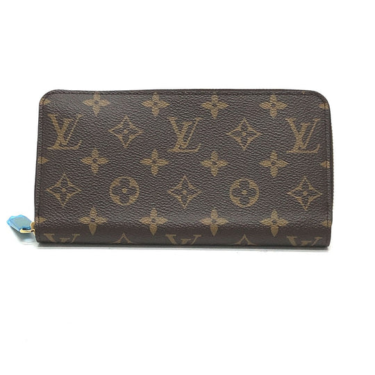 LOUIS VUITTON Long Wallet Purse M42616 Monogram canvas Brown Monogram Zippy wallet Women Used Authentic