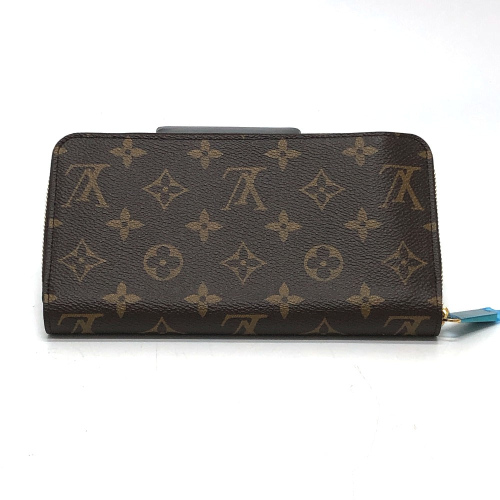 LOUIS VUITTON Long Wallet Purse M42616 Monogram canvas Brown Monogram Zippy wallet Women Used Authentic