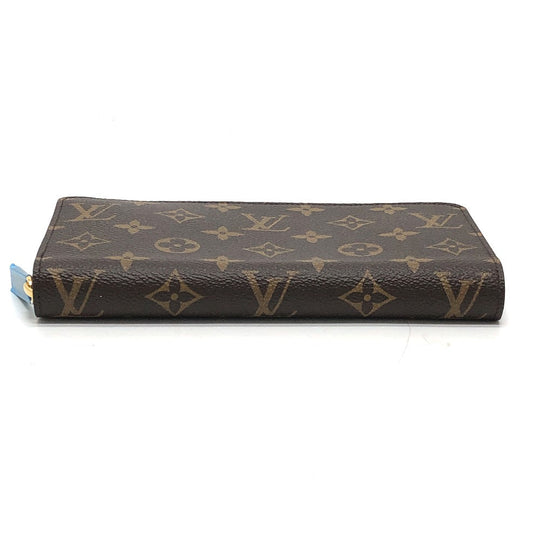 LOUIS VUITTON Long Wallet Purse M42616 Monogram canvas Brown Monogram Zippy wallet Women Used Authentic