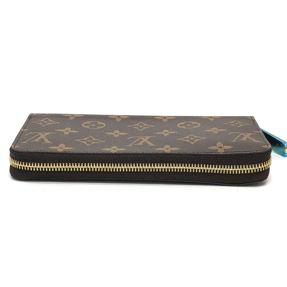 LOUIS VUITTON Long Wallet Purse M42616 Monogram canvas Brown Monogram Zippy wallet Women Used Authentic