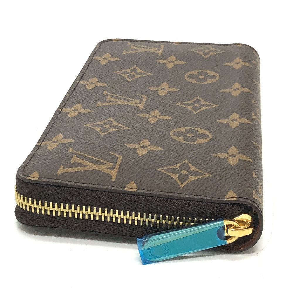 LOUIS VUITTON Long Wallet Purse M42616 Monogram canvas Brown Monogram Zippy wallet Women Used Authentic