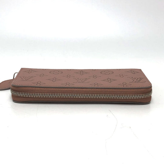 LOUIS VUITTON Long Wallet Purse M61868 Monogram Mahina pink Monogram Mahina Zippy wallet Women Used Authentic