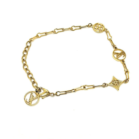 LOUIS VUITTON bracelet M69584 Gold Plated gold Brasserie Forever Young Women Used Authentic