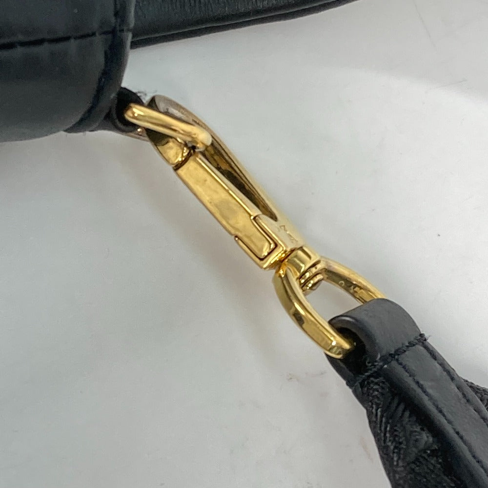 LOUIS VUITTON Shoulder Bag M81398 leather black Monogram Bubblegram wallet on strap Women Used Authentic