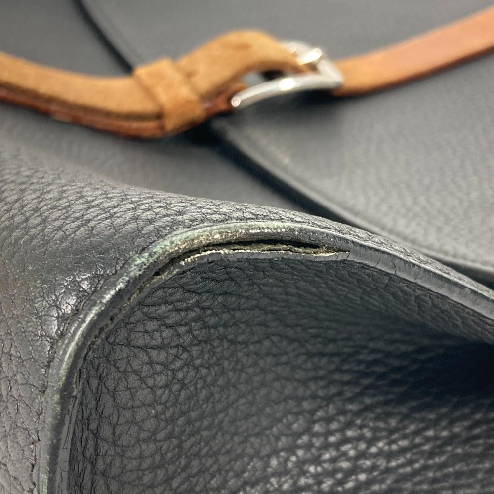 HERMES Business bag Fjord black Bag Etrivert document mens Used Authentic