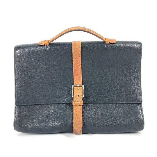 HERMES Business bag Fjord black Bag Etrivert document mens Used Authentic