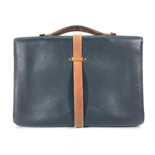 HERMES Business bag Fjord black Bag Etrivert document mens Used Authentic