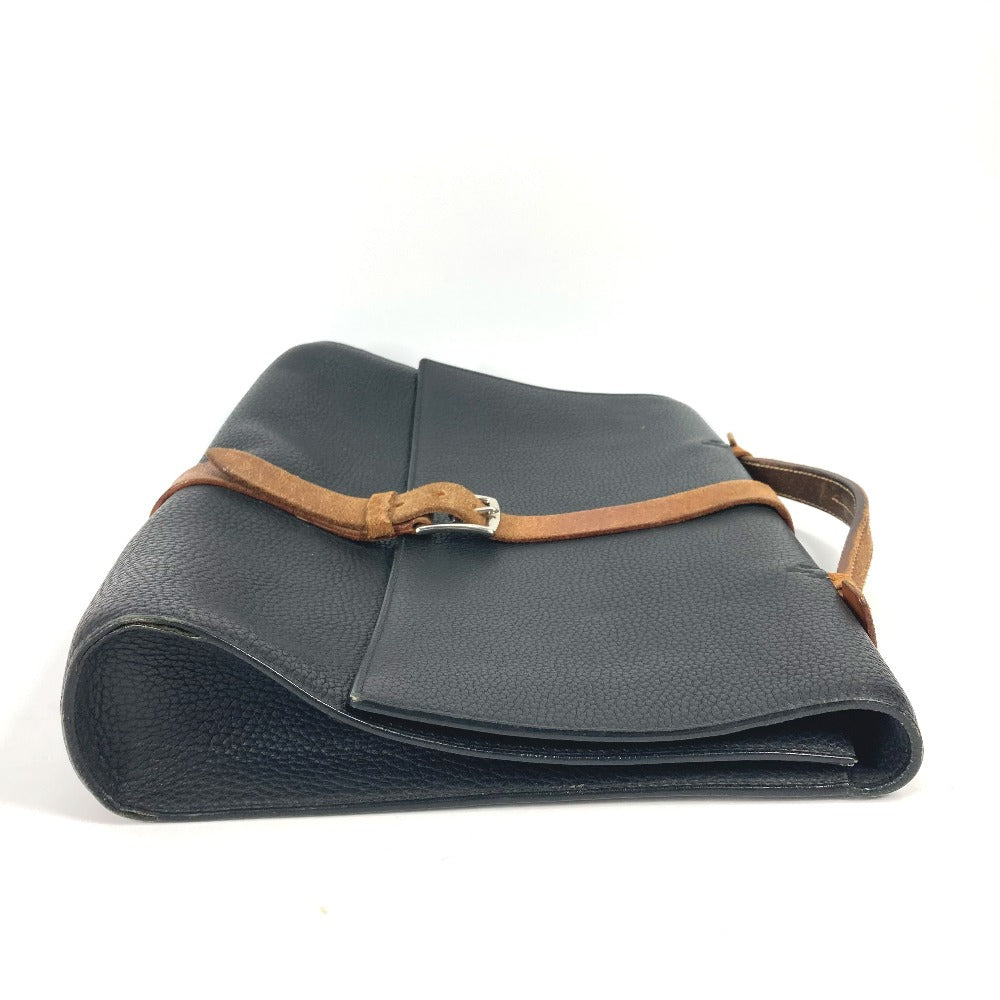 HERMES Business bag Fjord black Bag Etrivert document mens Used Authentic