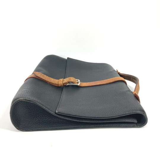 HERMES Business bag Fjord black Bag Etrivert document mens Used Authentic