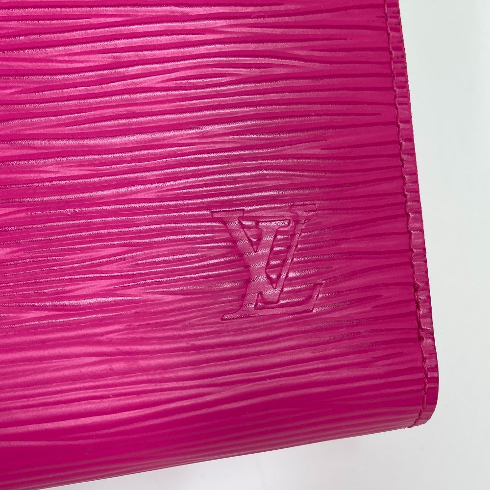 LOUIS VUITTON Long Wallet Purse M82050 Epi Leather pink Epi Zippy wallet Women Used Authentic