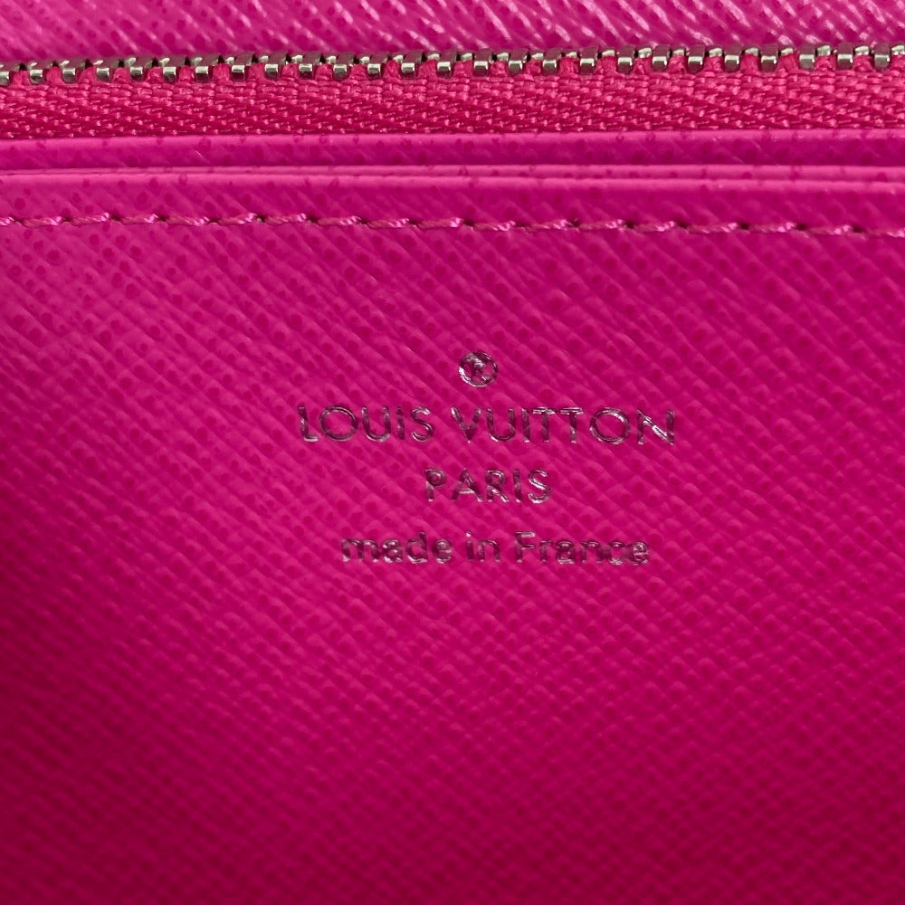 LOUIS VUITTON Long Wallet Purse M82050 Epi Leather pink Epi Zippy wallet Women Used Authentic