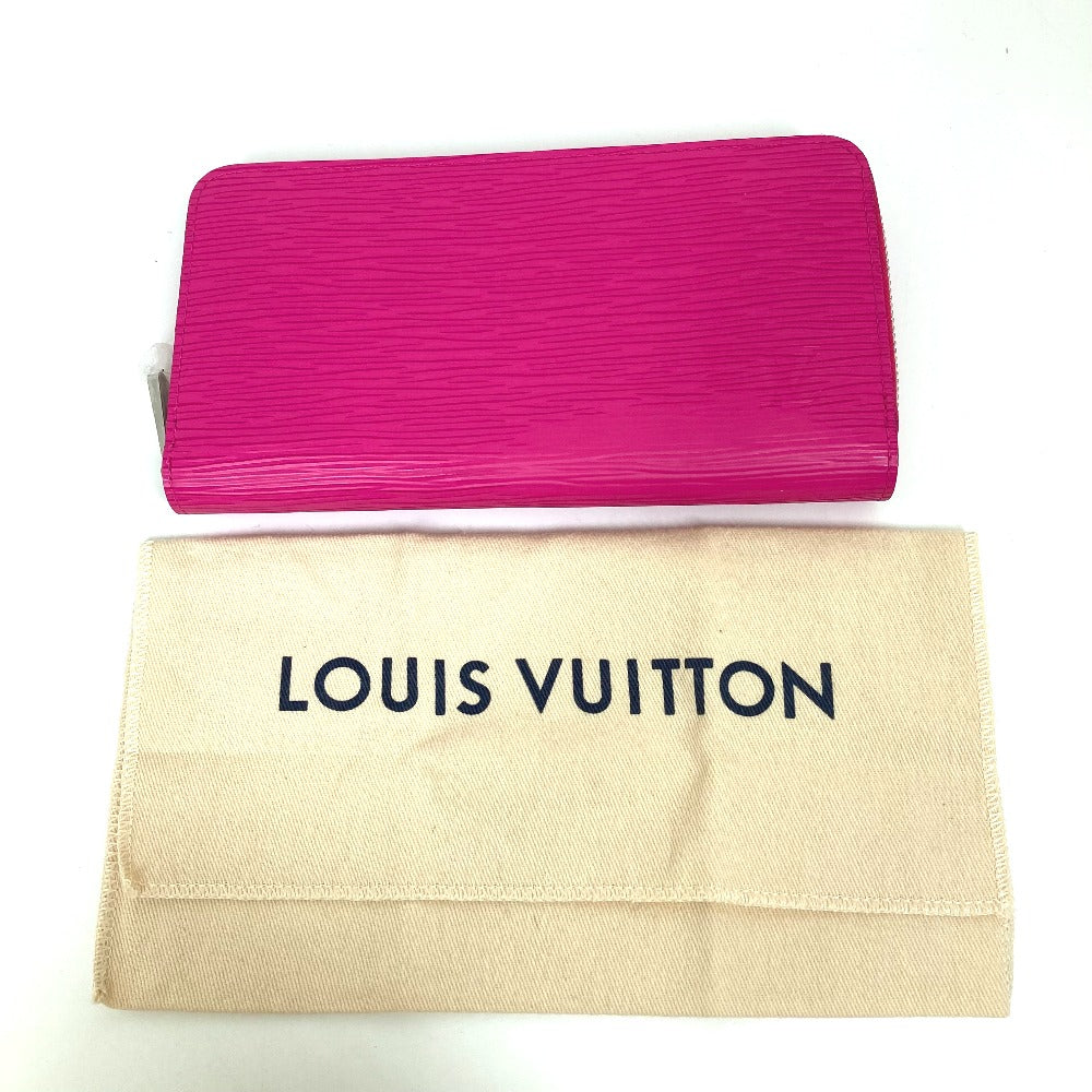 LOUIS VUITTON Long Wallet Purse M82050 Epi Leather pink Epi Zippy wallet Women Used Authentic
