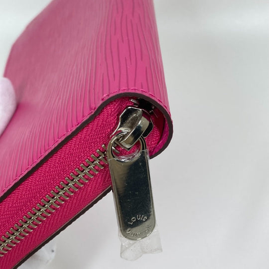 LOUIS VUITTON Long Wallet Purse M82050 Epi Leather pink Epi Zippy wallet Women Used Authentic