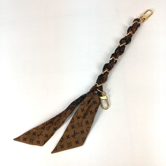 LOUIS VUITTON charm M01354 silk Brown Monogram Bag Charm/Chain Fural Women Used Authentic