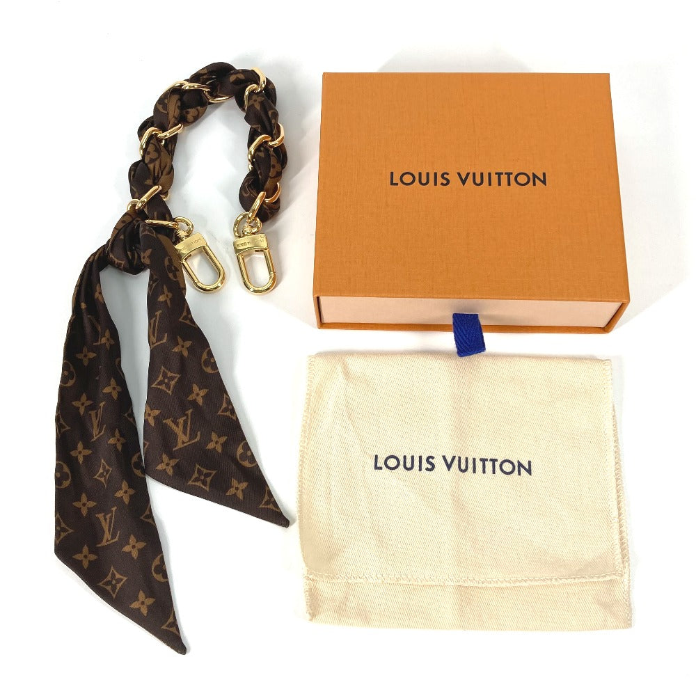 LOUIS VUITTON charm M01354 silk Brown Monogram Bag Charm/Chain Fural Women Used Authentic