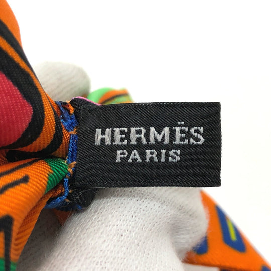 HERMES tie silk multicolor Noupapillon mens Used Authentic