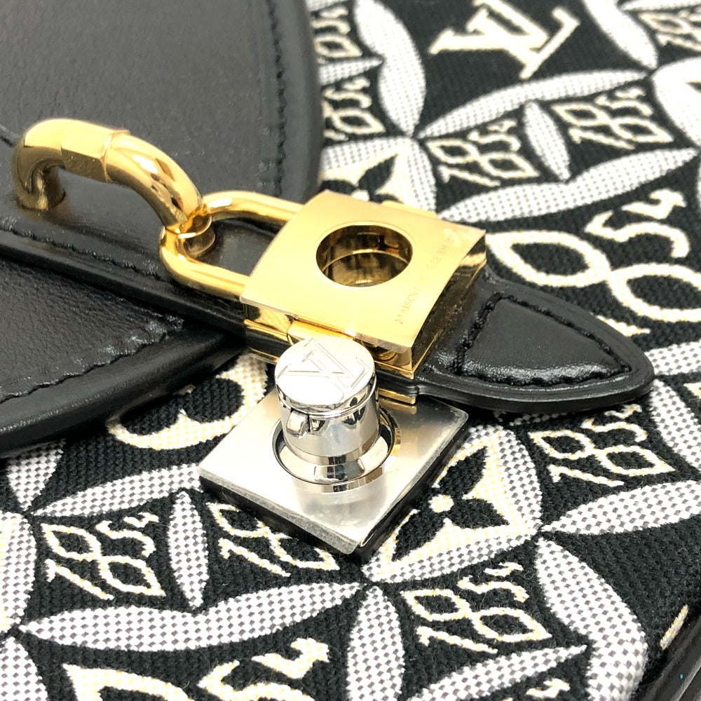 LOUIS VUITTON Shoulder Bag M57488 Canvas / leather Black / Navy Since1854 Neo Saumur MM Women Used Authentic