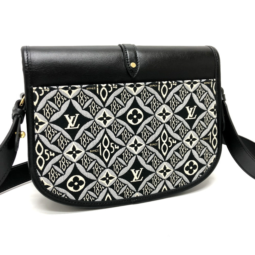 LOUIS VUITTON Shoulder Bag M57488 Canvas / leather Black / Navy Since1854 Neo Saumur MM Women Used Authentic
