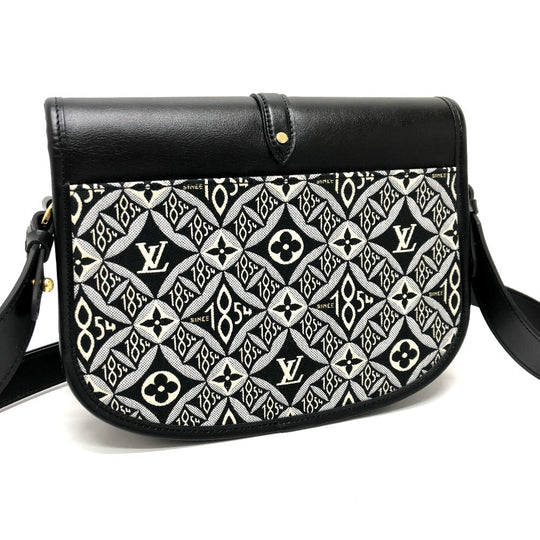 LOUIS VUITTON Shoulder Bag M57488 Canvas / leather Black / Navy Since1854 Neo Saumur MM Women Used Authentic