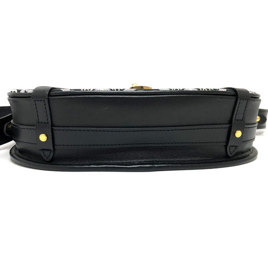 LOUIS VUITTON Shoulder Bag M57488 Canvas / leather Black / Navy Since1854 Neo Saumur MM Women Used Authentic