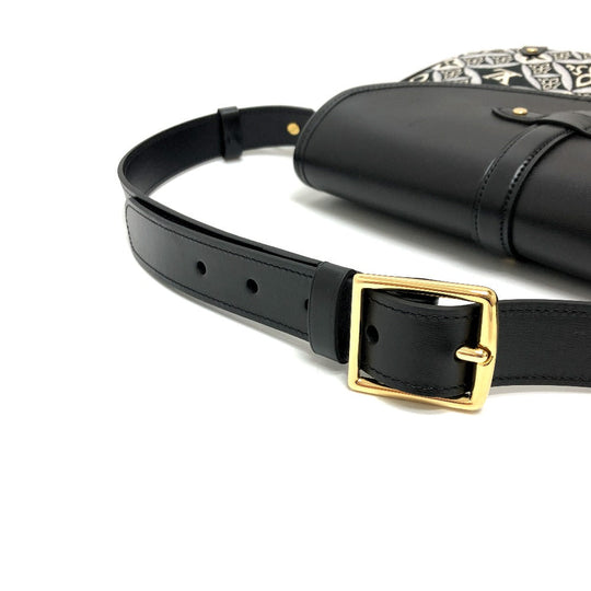 LOUIS VUITTON Shoulder Bag M57488 Canvas / leather Black / Navy Since1854 Neo Saumur MM Women Used Authentic