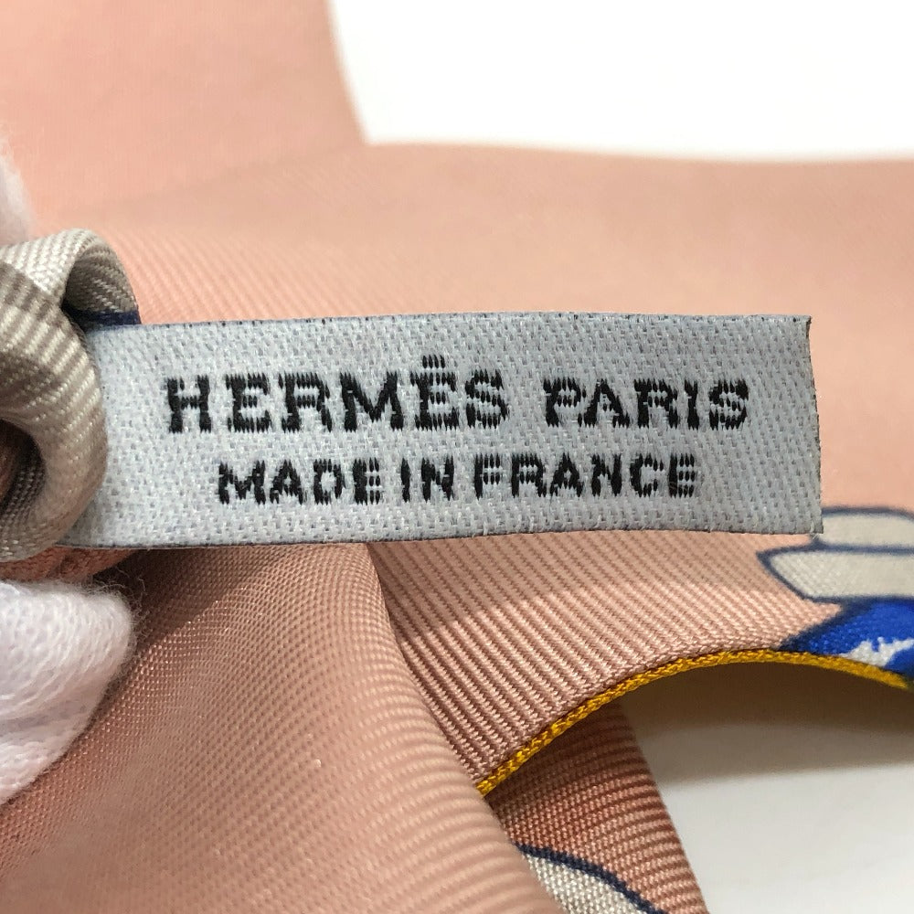 HERMES hair accessory silk multicolor Scrunchie Bella Women Used Authentic