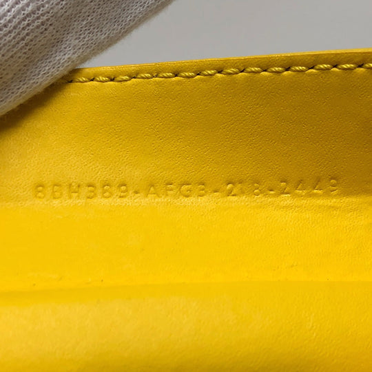 FENDI Handbag 8BH389 plastic yellow Medium basket Women Used Authentic