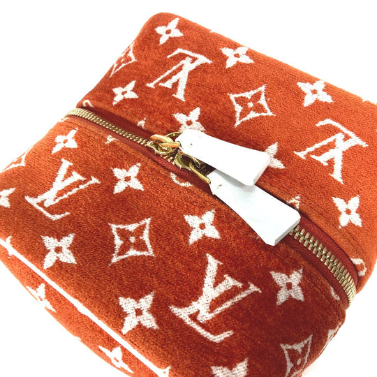 LOUIS VUITTON Handbag M46212 Velvet, Leather Orange LV Match Square Bag Women Used Authentic