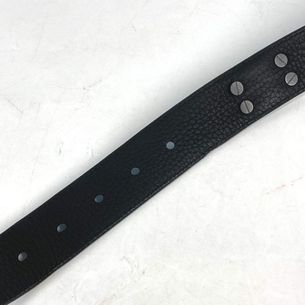 LOUIS VUITTON belt MP207T Taurillon Clemence blue Virgil Abloh Monogram Saint Tulle Signature mens 95-38 Used Authentic