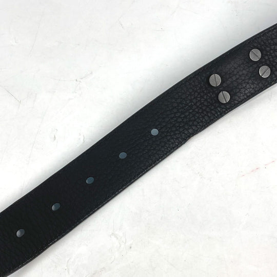 LOUIS VUITTON belt MP207T Taurillon Clemence blue Virgil Abloh Monogram Saint Tulle Signature mens 95-38 Used Authentic