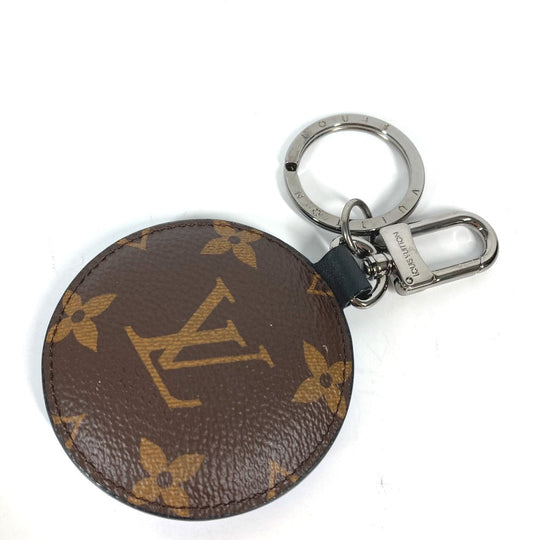LOUIS VUITTON Bag charm M68307 Monogram canvas Blue x brown Monogram portocle padid Women Used Authentic