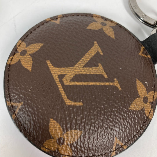 LOUIS VUITTON Bag charm M68307 Monogram canvas Blue x brown Monogram portocle padid Women Used Authentic