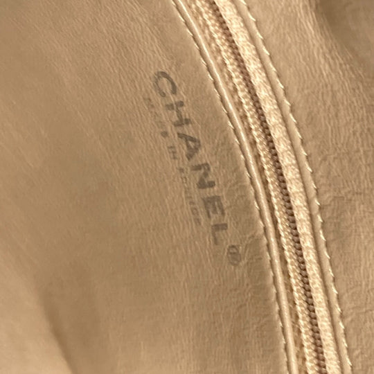 CHANEL Shoulder Bag leather Light brown type Chain Bowling CC COCO Mark Women Used Authentic