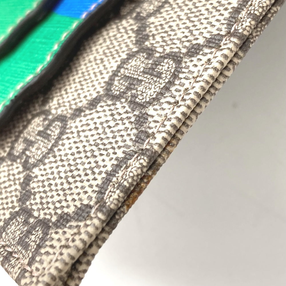 GUCCI Clutch bag 550781 GG Supreme Canvas beige GG Supreme Butterfly Women Used Authentic