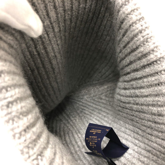LOUIS VUITTON Knit hat MP3248 knit gray Bonnet LV Ahead 1.1 Women(Unisex) Used Authentic