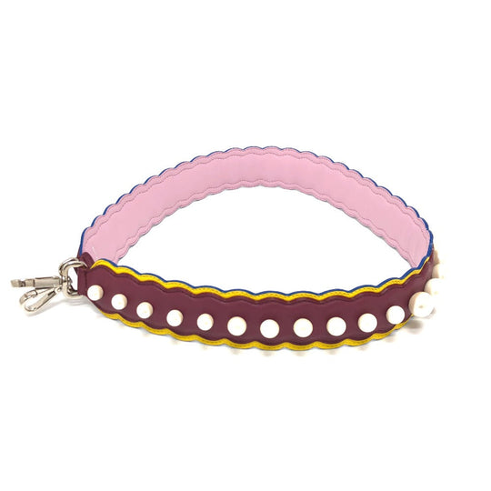 FENDI Shoulder strap leather multicolor Fake pearl Strap you