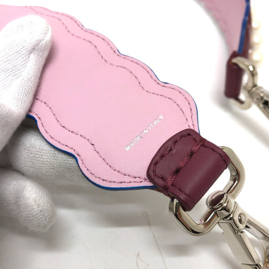 FENDI Shoulder strap leather multicolor Fake pearl Strap you