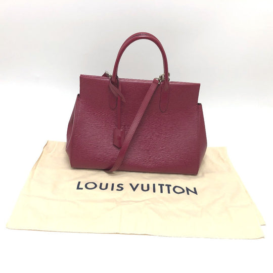 LOUIS VUITTON Handbag M94612 Epi Leather SilverMetal Marley MM Women Used Authentic