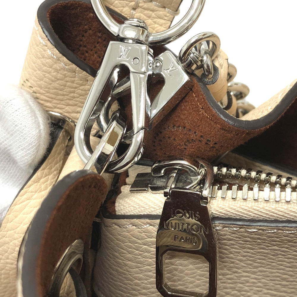 LOUIS VUITTON Tote Bag M59203 Calf leather SilverMetal Mahina Bella Women Used Authentic