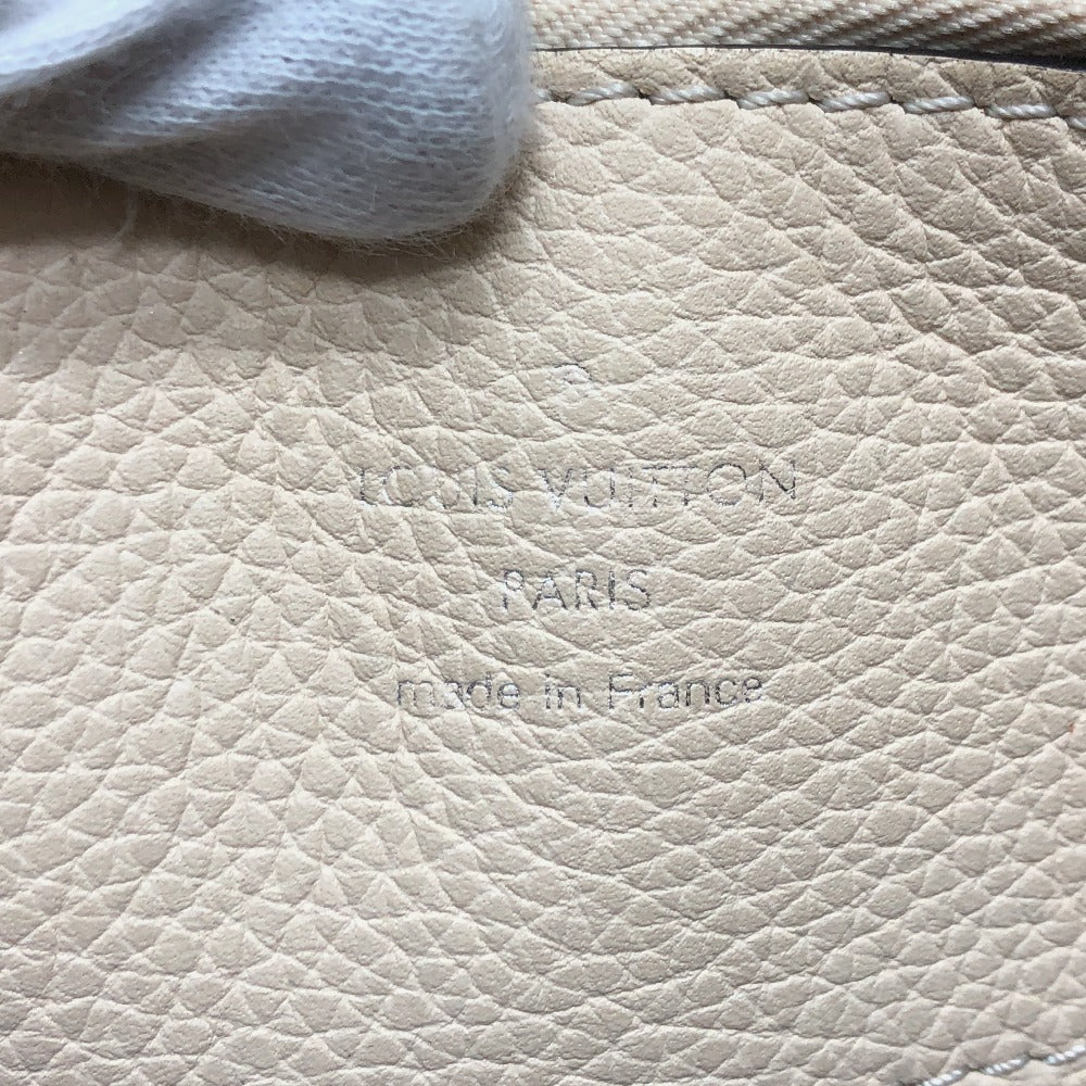 LOUIS VUITTON Tote Bag M59203 Calf leather SilverMetal Mahina Bella Women Used Authentic