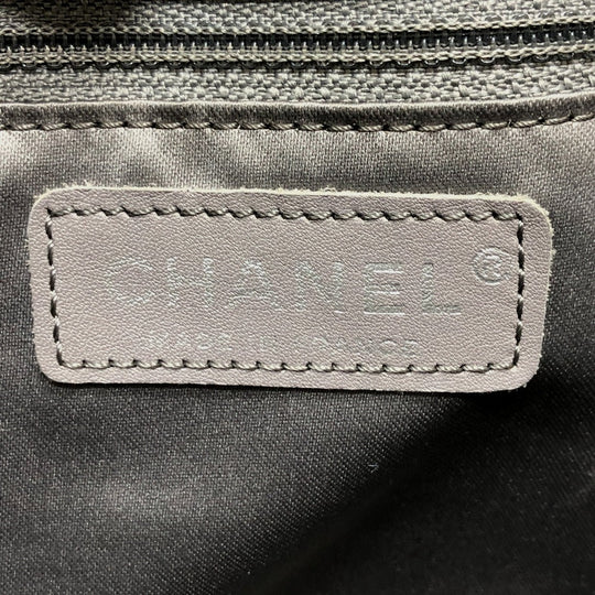 CHANEL Tote Bag A47155 Plastics black WChain Fanny Tweed Matelasse CC COCO Mark Women Used Authentic