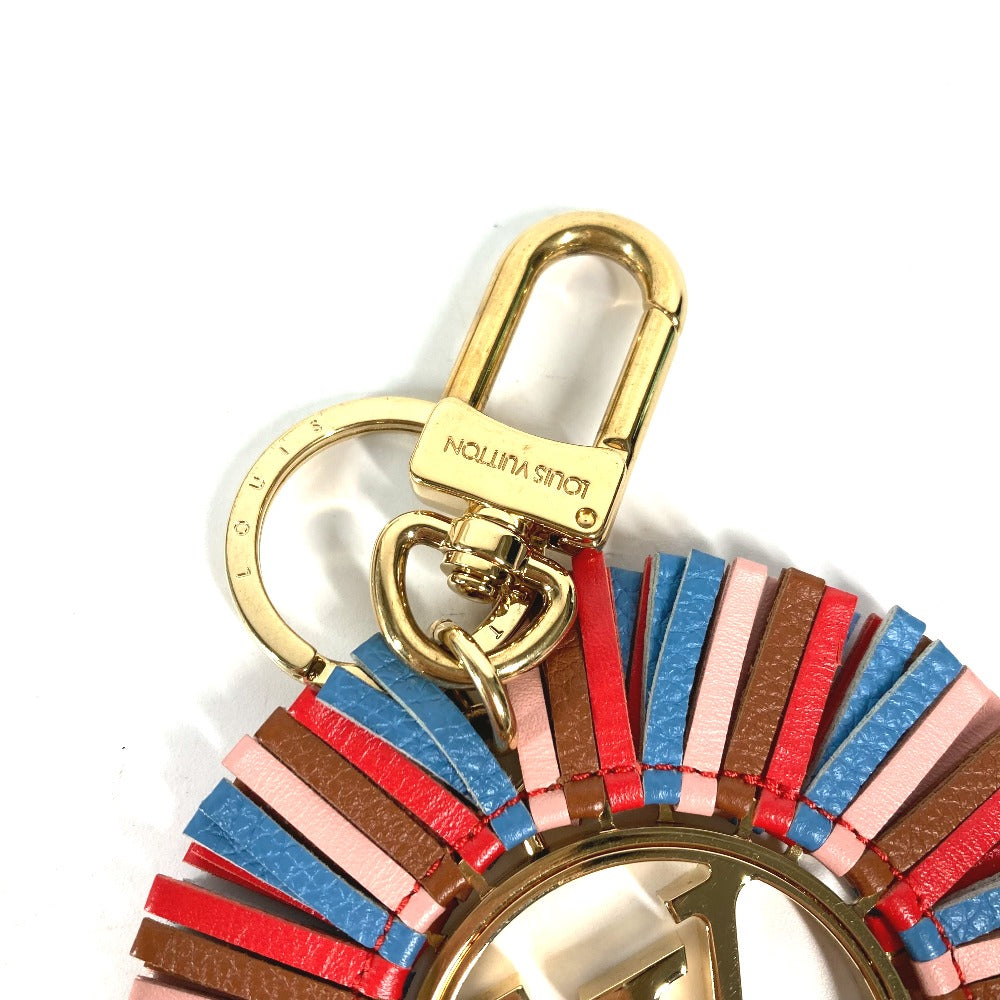 LOUIS VUITTON key ring M68463 Metal, Leather multicolor Portocle LV fringe
