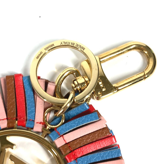 LOUIS VUITTON key ring M68463 Metal, Leather multicolor Portocle LV fringe