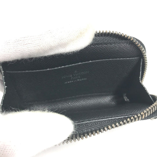 LOUIS VUITTON Coin case M63536 Monogram Eclipse Canvas black Monogram Eclipse Portemonejour mens Used Authentic