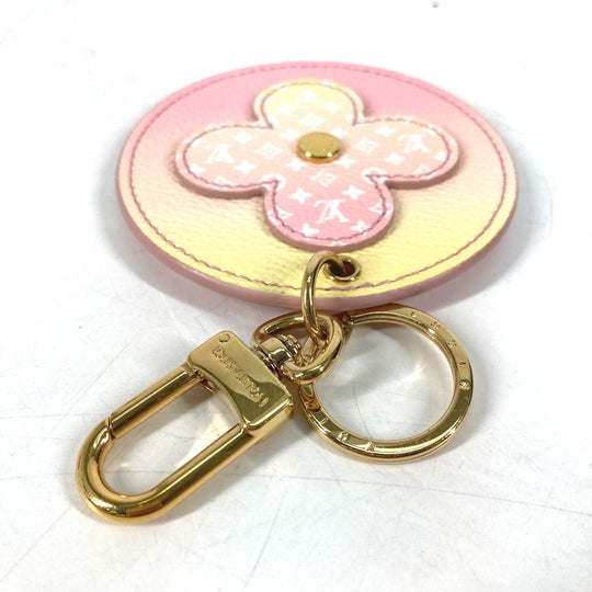 LOUIS VUITTON key ring M00285 Monogram canvas pink Monogram flower Portocles Illustrious Women Used Authentic